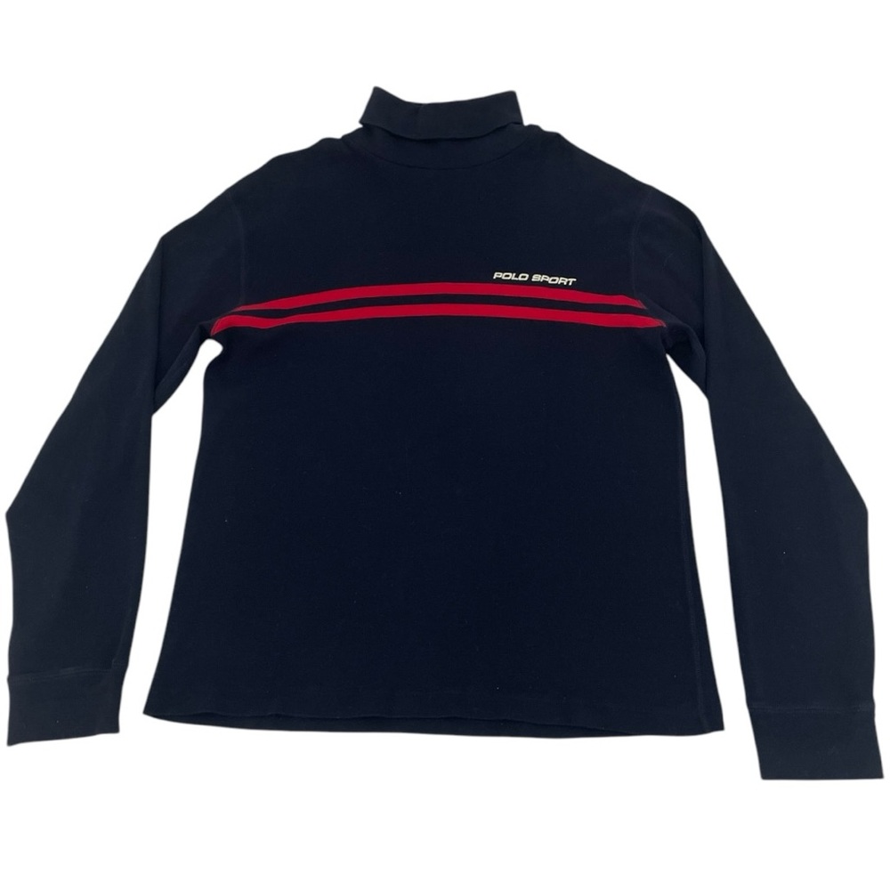 Navy Blue Polo Sports Turtle Neck (L)